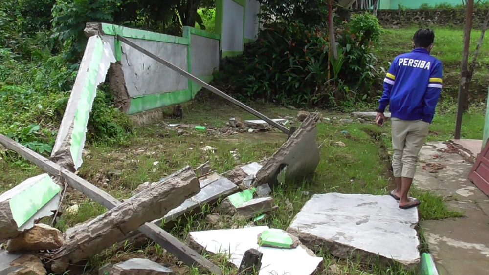 Tembok Pagar SMPN 19 Balikpapan Sudah Dua Kali Roboh Diterjang Banjir