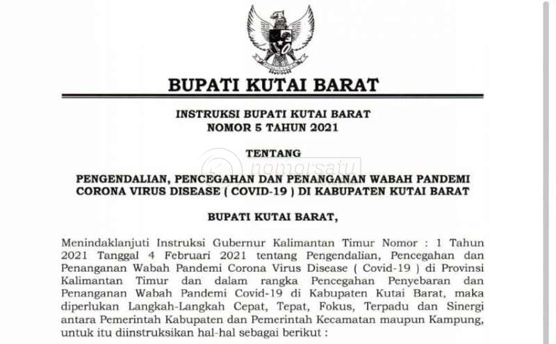 Agar COVID-19 Cepat Reda, Ini Instruksi Bupati Kubar