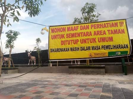 Taman Belum Rampung Tapi Sudah Ramai Dikunjungi, Ada-Ada Aja