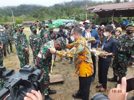 Begini Pesan Pangdam VI Mlw Saat di Mahulu dan Kubar