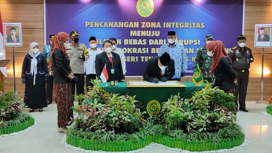 PN Kelas 1B Tenggarong Canangkan Zona Integritas