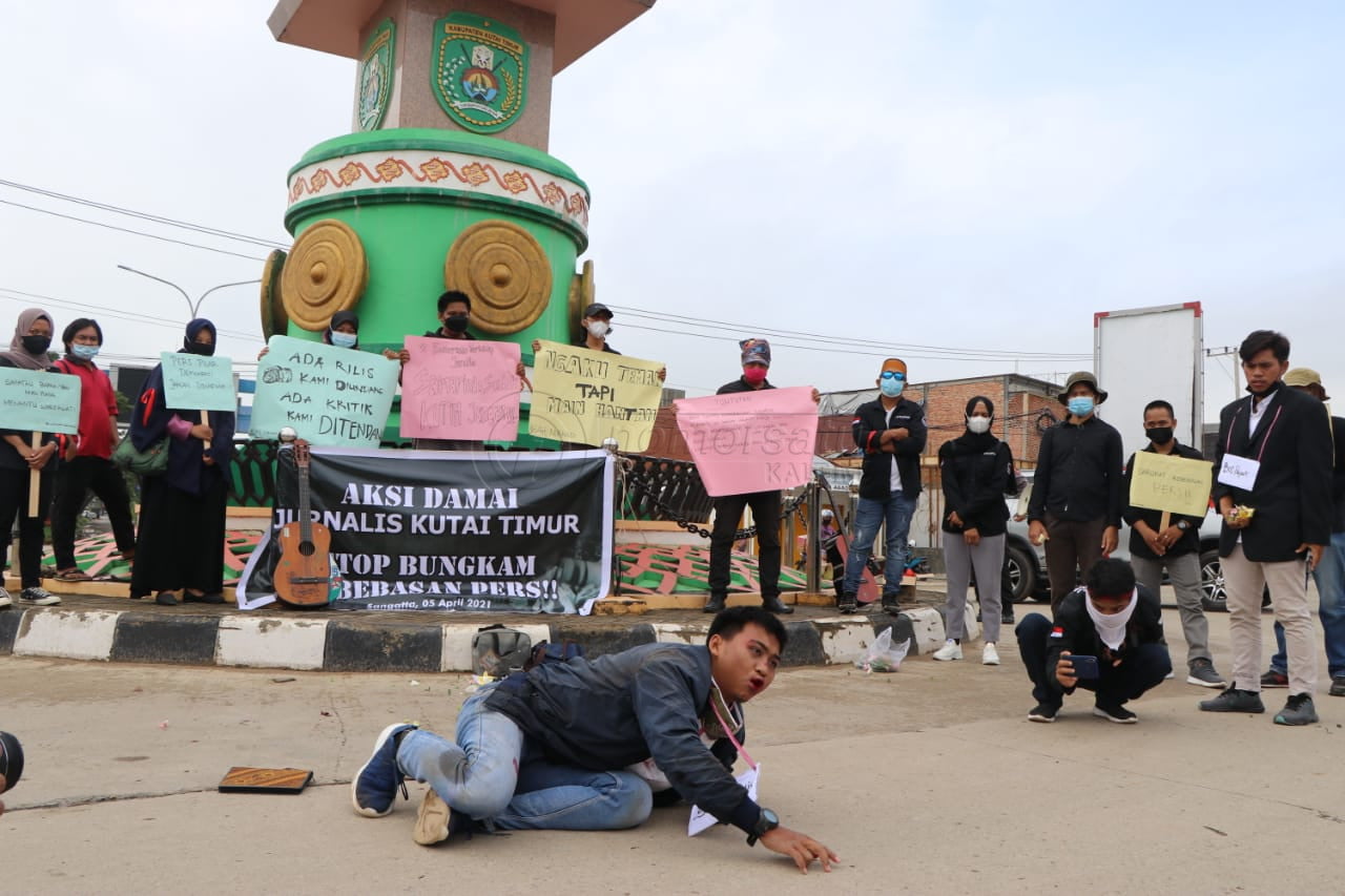 Solidaritas untuk Nurhadi, Jurnalis Kutim Gelar Aksi