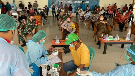 Vaksinasi Massal Tahap II Digelar, Mahulu Mulai Zona Kuning