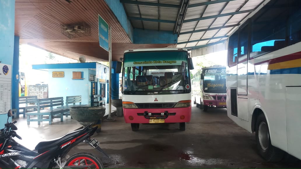 Terminal Sungai Kunjang Sepi Penumpang, Bus Tidak Ada yang Beroperasi