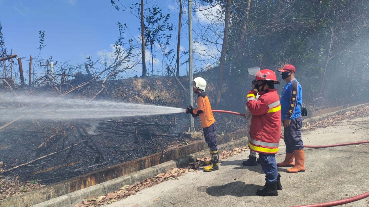 Kebakaran Lahan di Pintu Masuk BIC