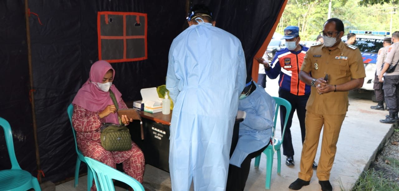 Batasi Mobilisasi Masyarakat, Satgas Penanganan Covid-19 Kutim Dirikan Dua Pos Penyekatan