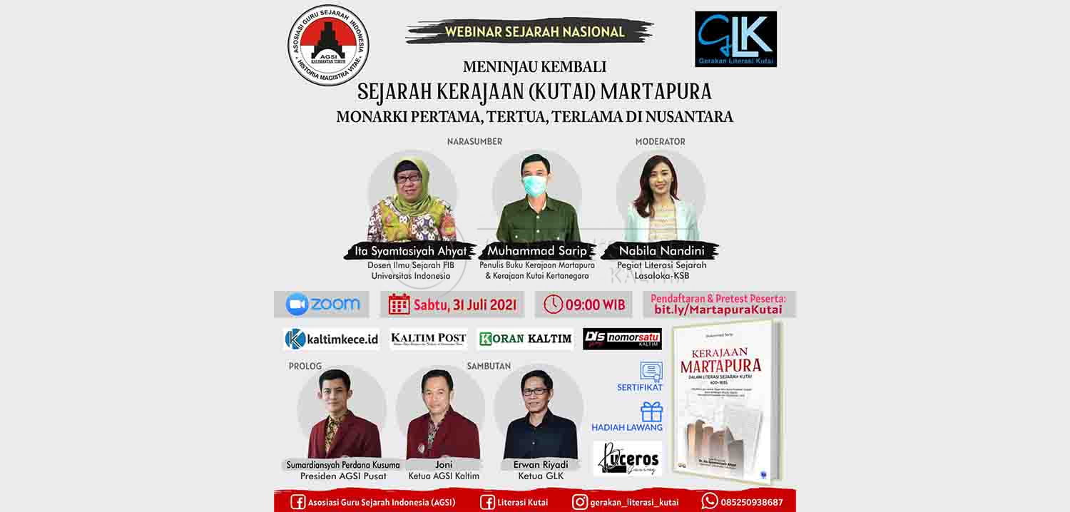 AGSI Bersama GLK Kaltim Akan Gelar Webinar Sejarah Nasional