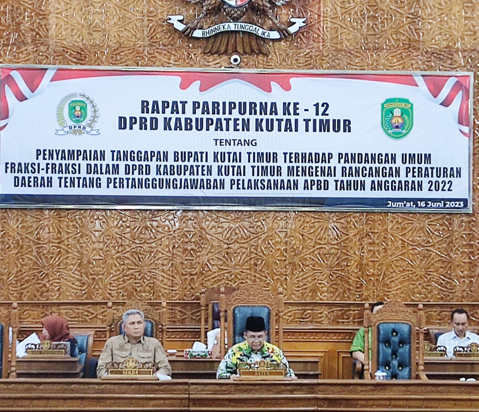 Pemkab Kutim Tanggapi Pandangan Umum Raperda APBD 2022