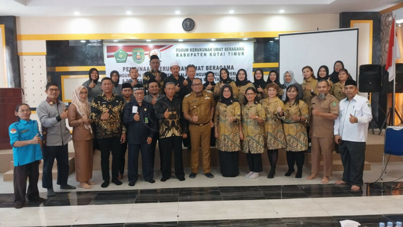 Dikukuhkan Wabup Kutim, Organisasi Pemuda Lintas Agama Jadi Penggerak FKUB