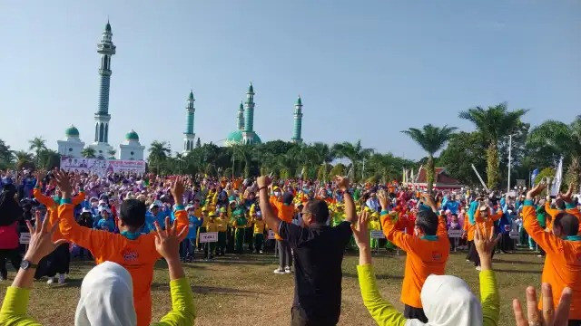 Ribuan Siswa PAUD Meriahkan HAN, Senam Bersama hingga Finger Painting