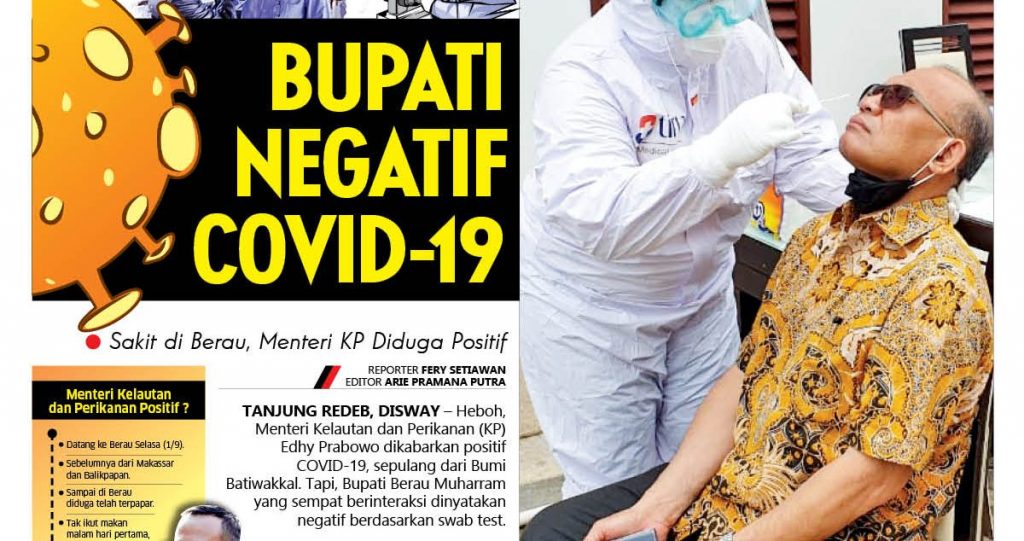 Bupati Negatif COVID-19