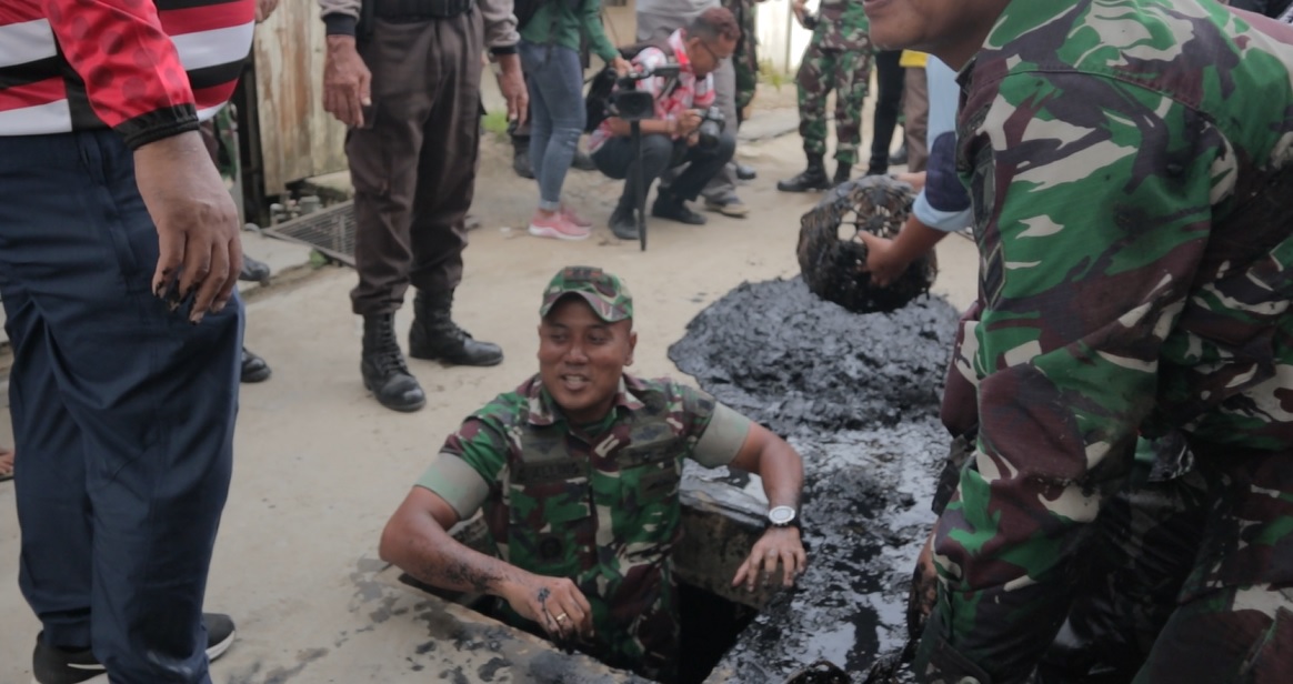 Kodim 0906/Tenggarong-Pemkab Kukar Siap Tata Drainase di Tenggarong