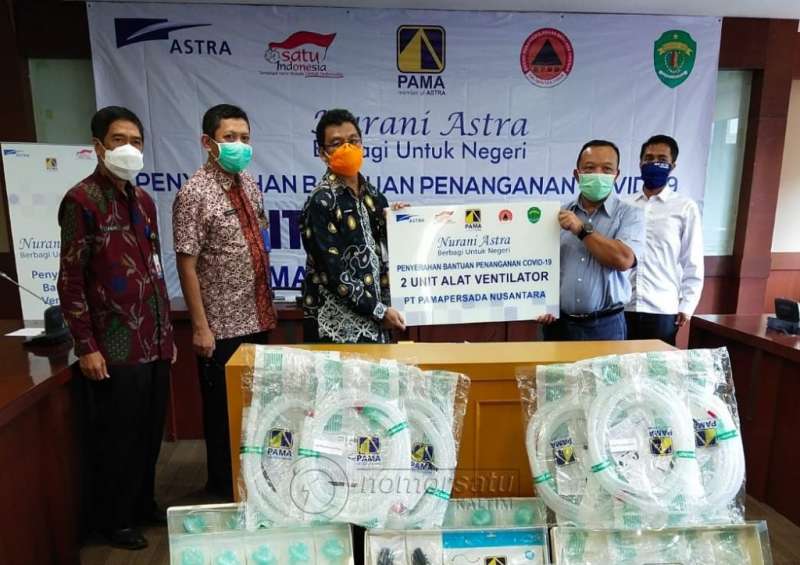 PT PAMA Bantu Dua Alat Ventilator