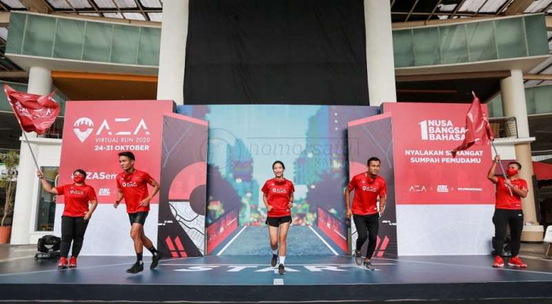 Ribuan Peserta Ramaikan AZA Virtual Run 2020