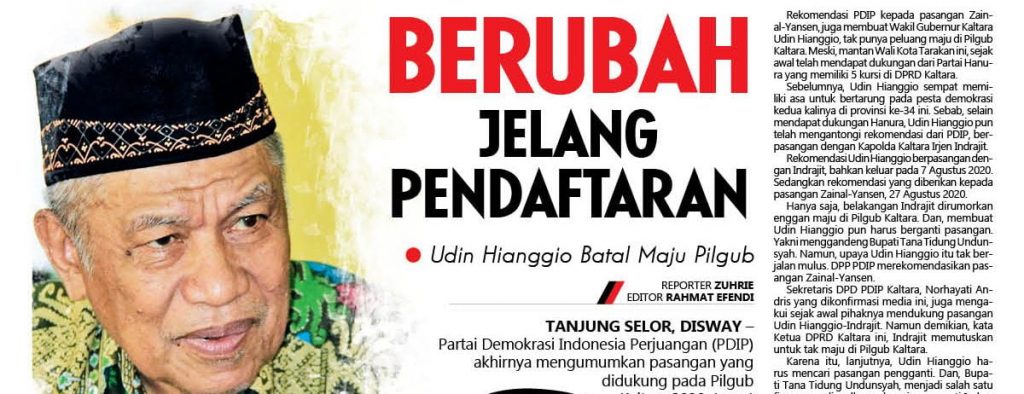 Berubah Jelang Pendaftaran