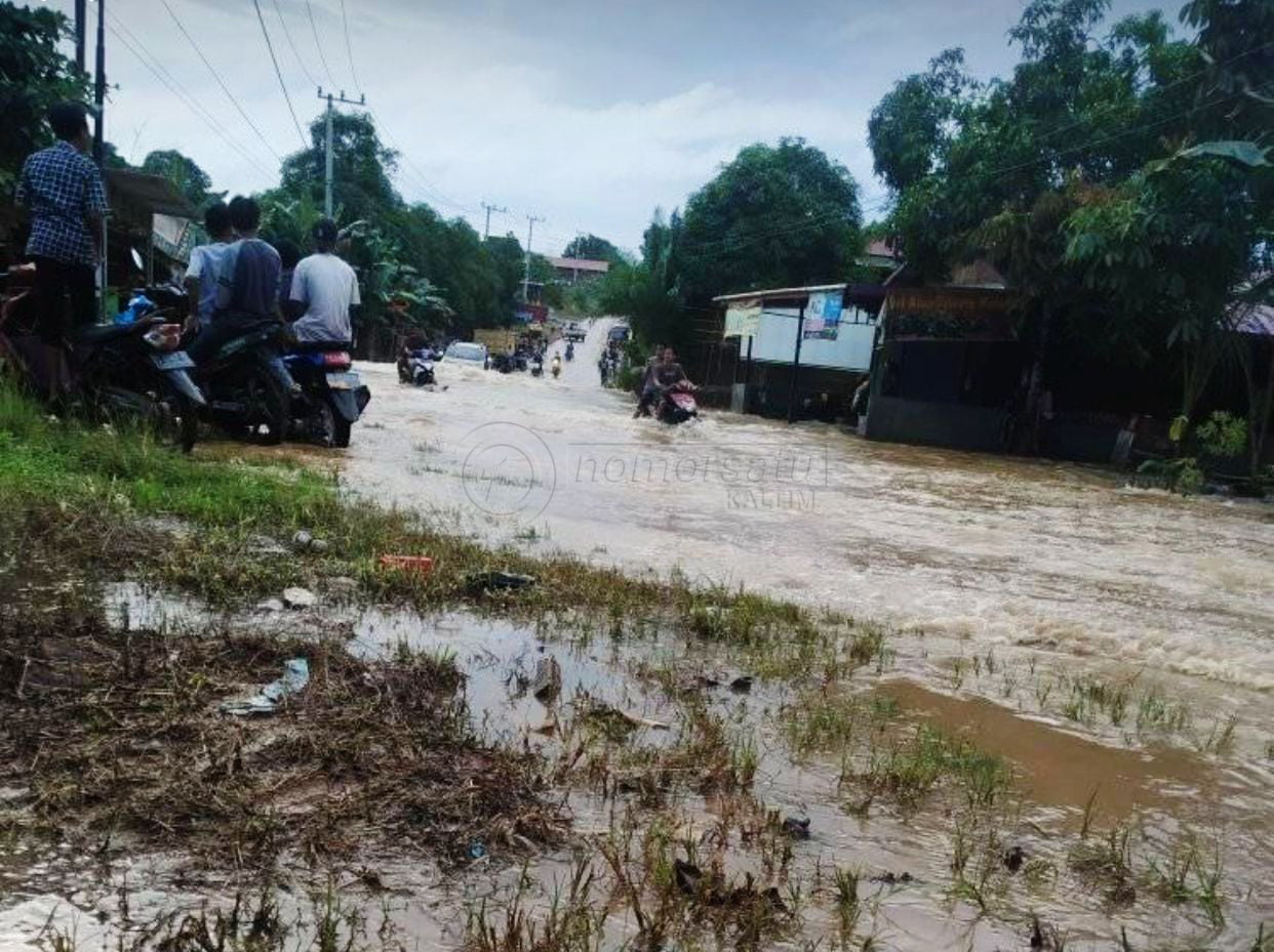 Putus Akses Trans Kaltim, Banjir di Muara Tae Terbesar sejak 2005