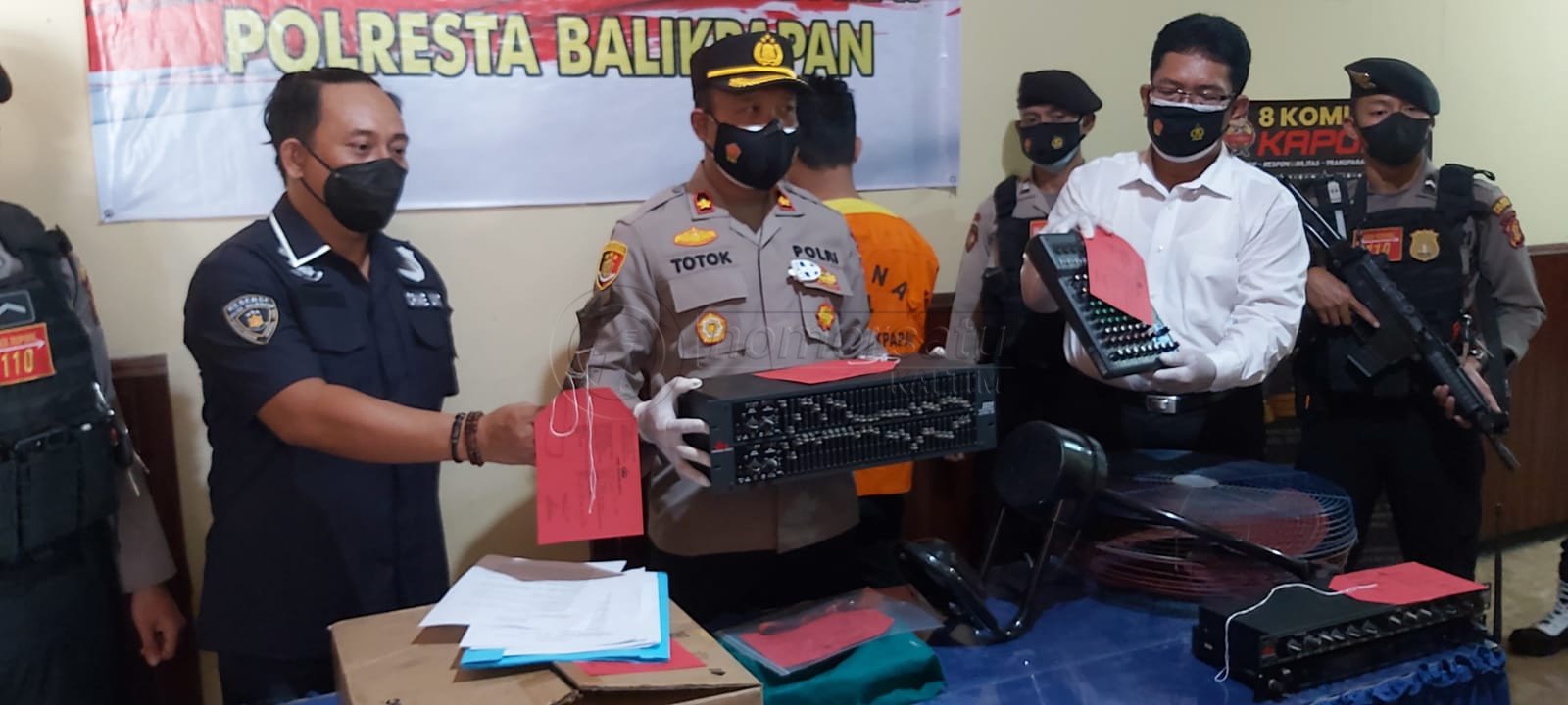 Polsek Balikpapan Barat Ringkus Pembobol GOR di Kelurahan Baru Ulu