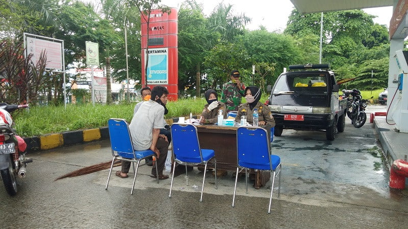 Enam Pelanggar Prokes Terjaring Razia Masker di Simpang Rapak