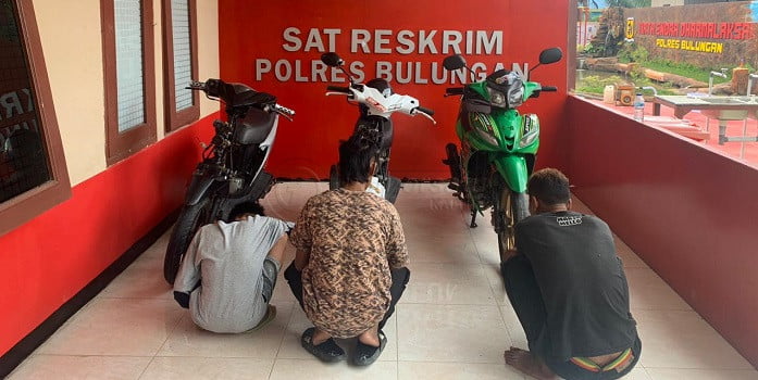 Lagi, Jaringan Curanmor Dibekuk Polisi: Tiga Pelaku Tersangka dengan 10 Sepeda Motor Barang Bukti