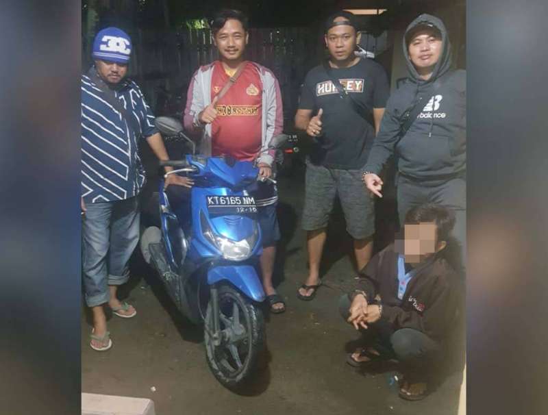 Tertangkap Basah Hendak Curi Motor, Maling Ngaku Ketinggalan Kunci Kontak