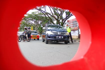 Durasi Penyekatan Jalan di Balikpapan Dikurangi