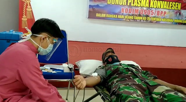 Angka COVID-19 Meningkat, Kodim 0905 Balikpapan Kembali Gelar Donor Plasma Konvalesen