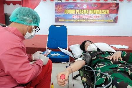 Kodim 0905 Balikpapan Gelar Donor Plasma