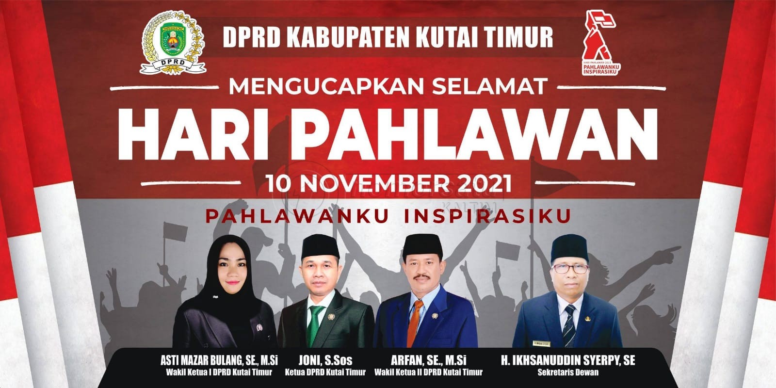 Ucapan Hari Pahlawan DPRD Kutim