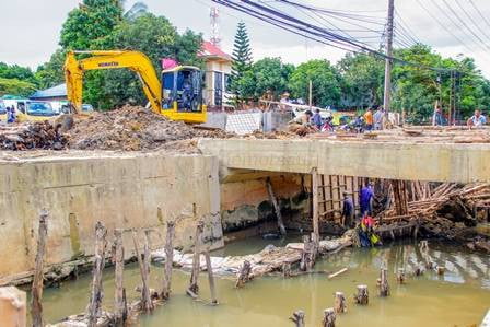 Capek Diserang Banjir, 2 Proyek Drainase Dikebut Pengerjaannya