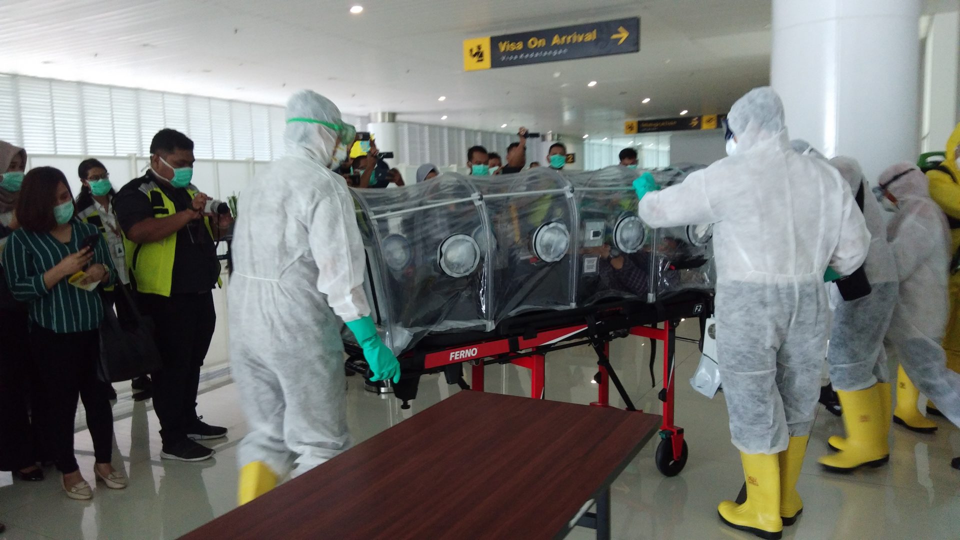 Simulasikan Penanganan Virus Corona di Bandara Balikpapan