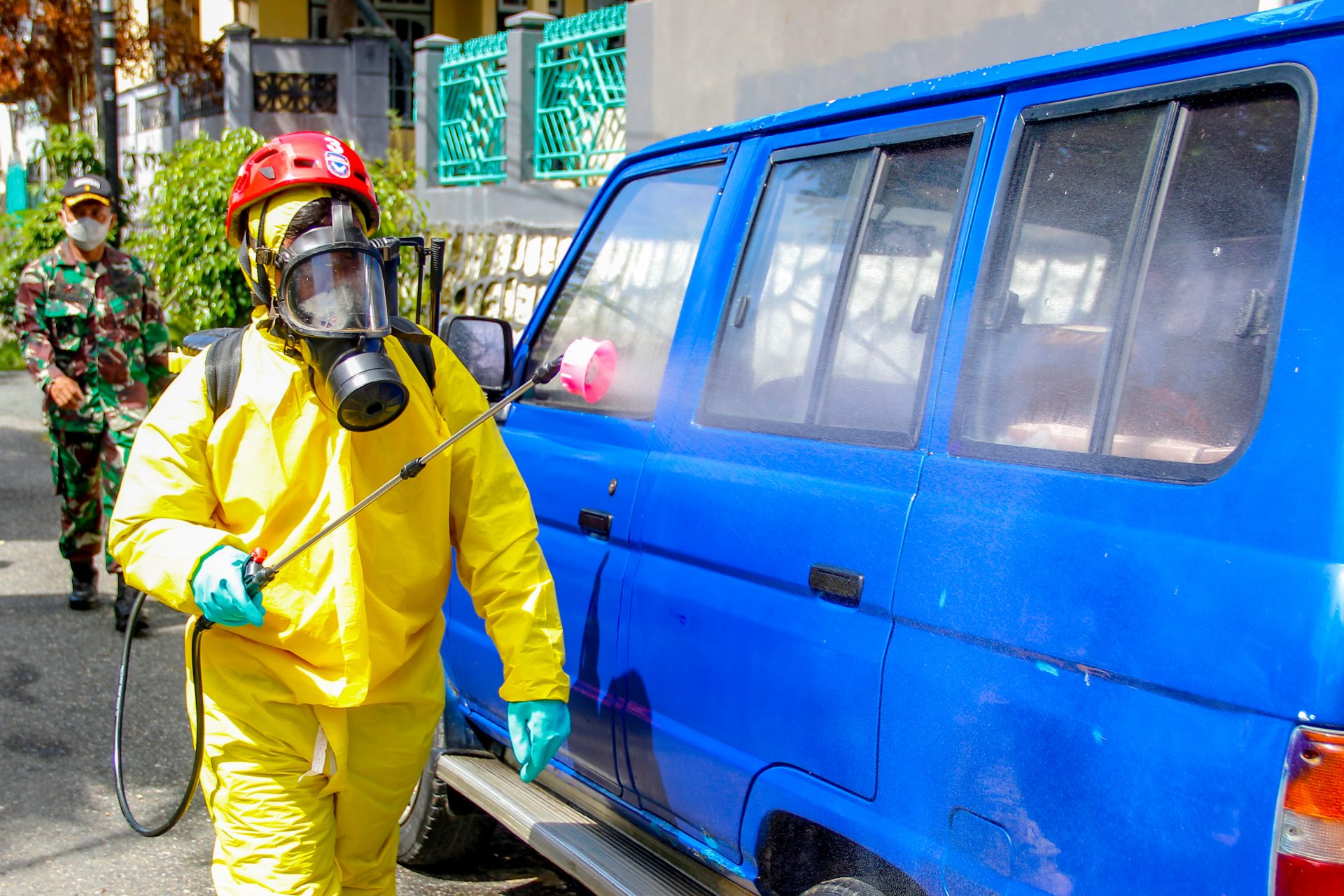 Semprot Disinfektan di Enam Kecamatan Balikpapan