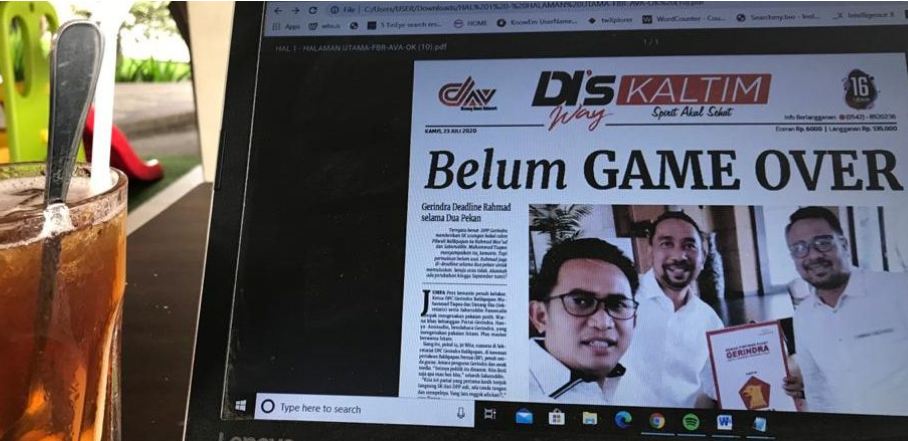 Gerindra Deadline Rahmad selama Dua Pekan