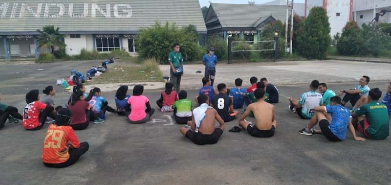 GOR Sempaja Tutup, Atlet Hoki Latihan di Eks Bandara