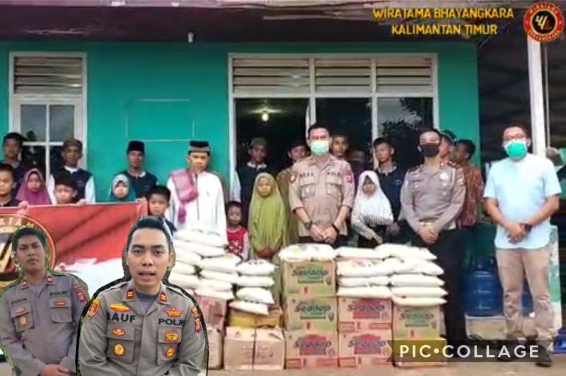 Wiratama Bhayangkara Peduli, Serahkan Bantuan ke Panti Asuhan dan Masyarakat di Samboja