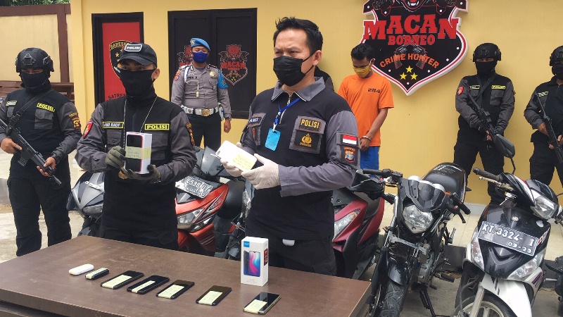 Tim Macan Borneo Ringkus Pencuri Sepeda Motor Ojek Online