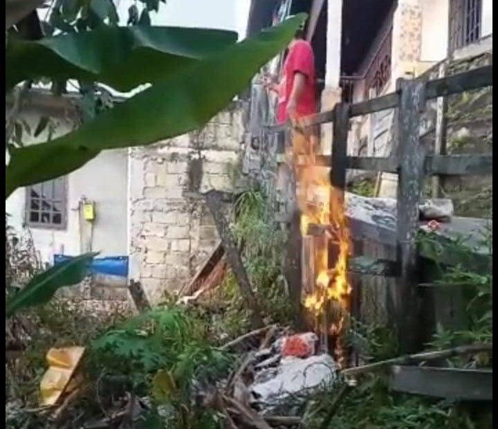 Bakar Sampah Kena Jargas, Api Nyaris Bakar Rumah Warga