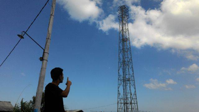 Beraksi di Siang Hari, Kabel BTS di Sepinggan Digondol Maling