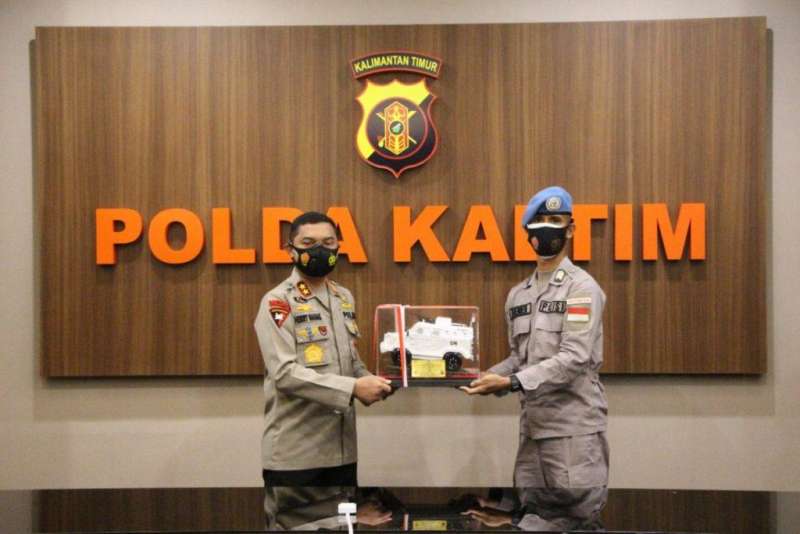 Kapolda Kaltim Sambut Kedatangan Personel Operasi Perdamaian Dunia