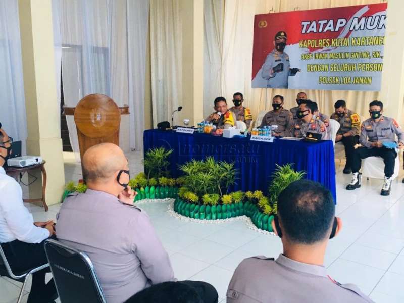 Kunjungan Kerja Perdana, Kapolres Kukar: COVID-19 Itu Nyata