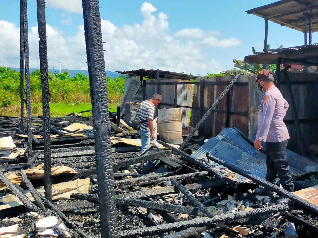 Kebakaran di Malam Iduladha, Satu Rumah di Mahulu Ludes Jadi Arang