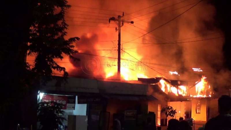 Kebakaran di Balikpapan Barat, Ruko dan Rumah Warga Jadi Arang