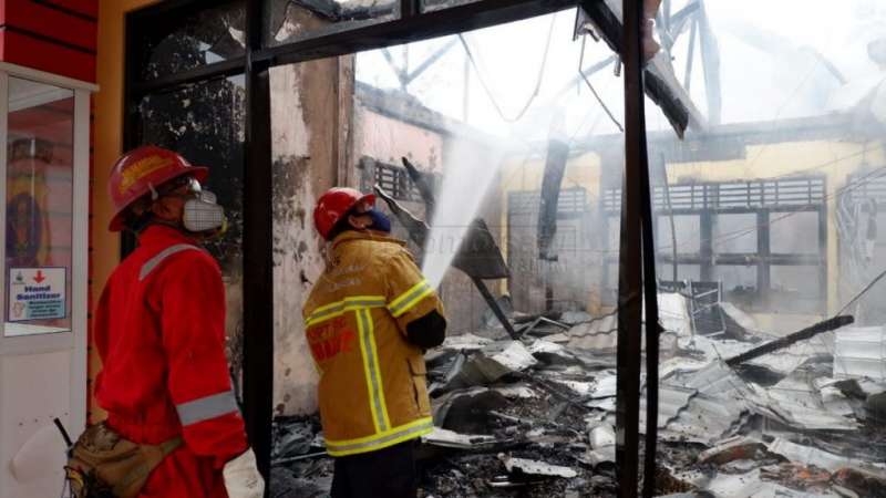 Gedung Gakkum Ditpolairud Polda Kaltim Terbakar, 18 Tahanan dan Berkas Penyidikan Selamat