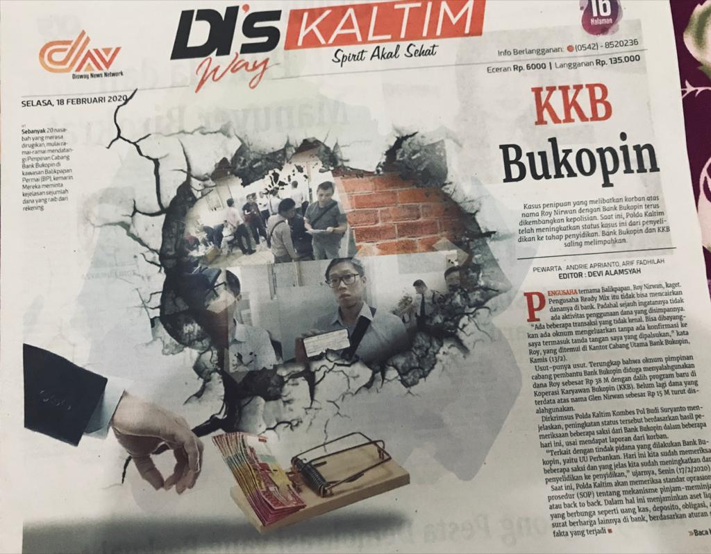 Diskrimsus Polda Kaltim Periksa 3 Saksi Oknum Karyawan Bukopin, Atas Raibnya Uang Nasabah