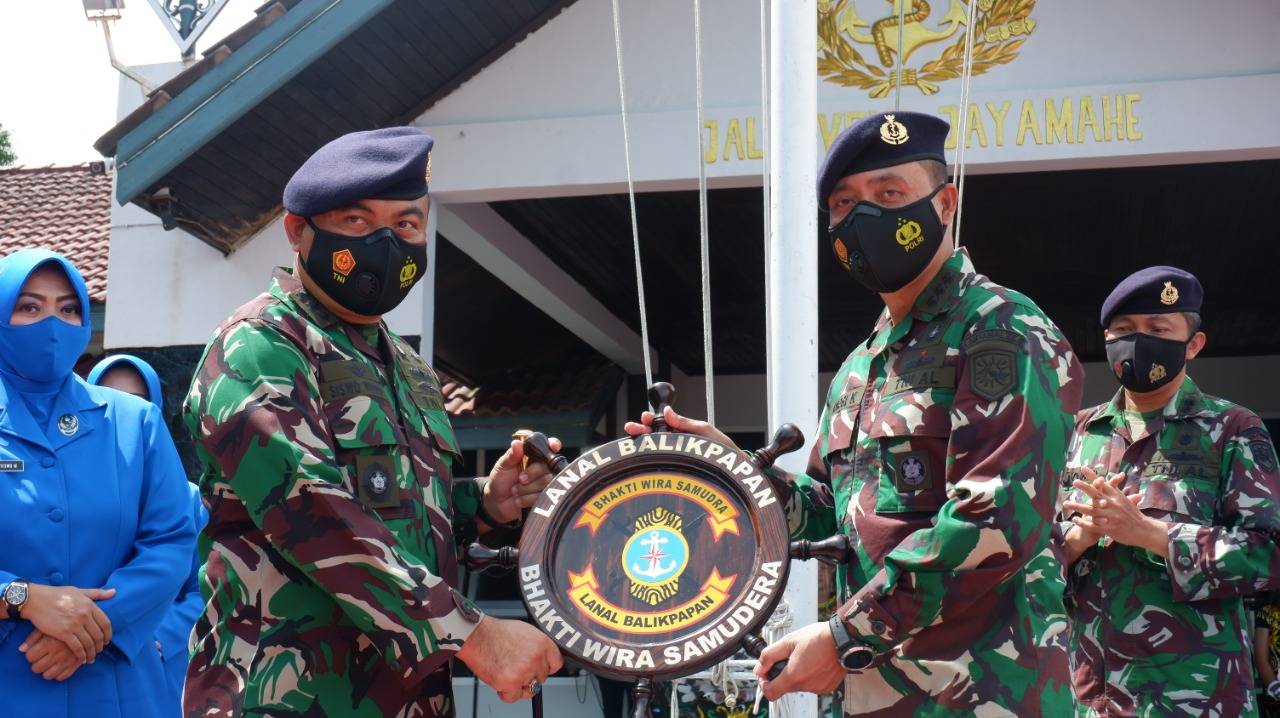 Danlanal Balikpapan Sambut Kunjungan Pangdam VI Mulawarman