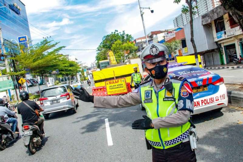 Dampak Pengerjaan Drainase, Satlantas Balikpapan Lakukan Penyesuaian Arus Lalin