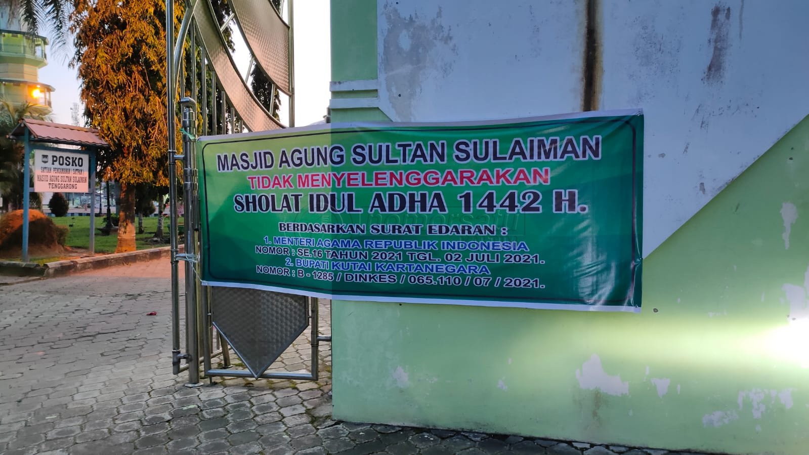 Masjid Pemkab Kukar Tak Laksanakan Salat Id, Masjid Lainnya Terapkan Prokes Ketat