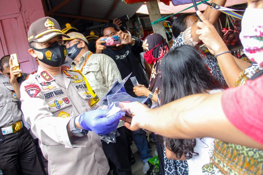 Kapolda Kaltim Kampanye Jaga Jarak dan Jauhi Kerumunan