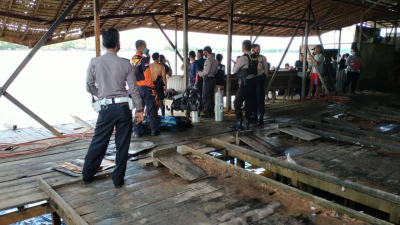 Mobil Double Cabin Beserta Karyawan Pencucian Tenggelam di Sungai Mahakam