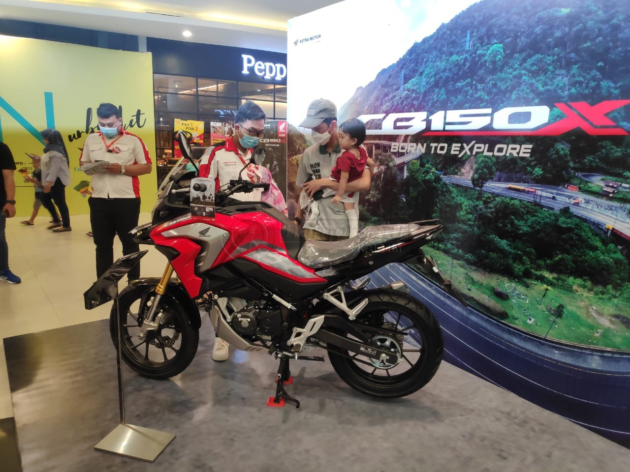 Pilihan Baru Motor Turing, Honda New CB 150X Mengaspal di Kota Minyak