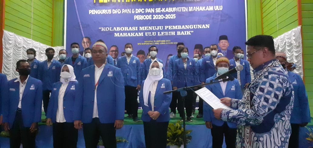 DPW PAN Kaltim Lantik Pengurus DPD dan DPC PAN Mahulu